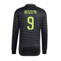 Fotbalové Dres Real Madrid Karim Benzema #9 Alternativní 2022-23 Dlouhý Rukáv